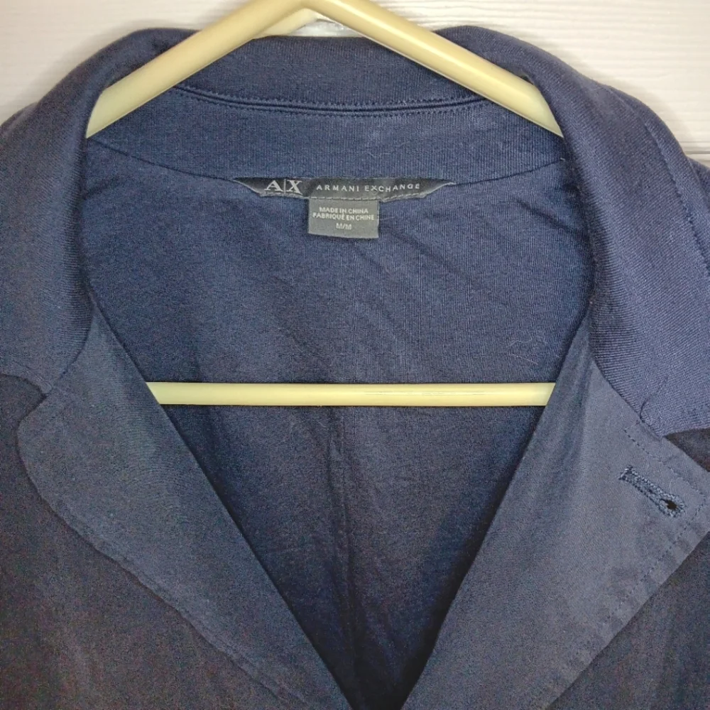 A/X Armani Exchange Mixed Texture Casual Blazer Jacket